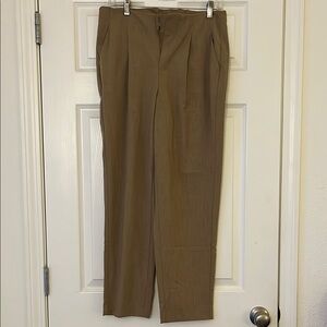 a new day Tan Dress Pants with pleats and straight leg cut